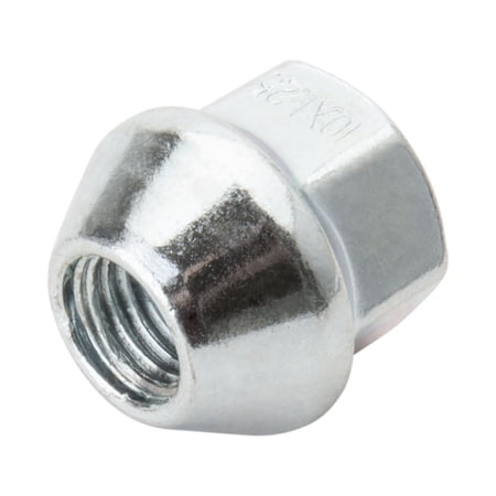(4 Pack) ITP Factory Style Tapered Lug Nut 10mm x 1.25mm Thread Pitch Silver