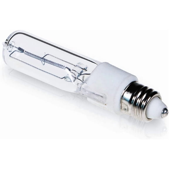 4-Pack JDE11 100W Halogen Bulbs, E11 Mini Candelabra Base, Dimmable, 2800K Warm White, for Ceiling Fans, Chandeliers, Accent & Decorative Lighting