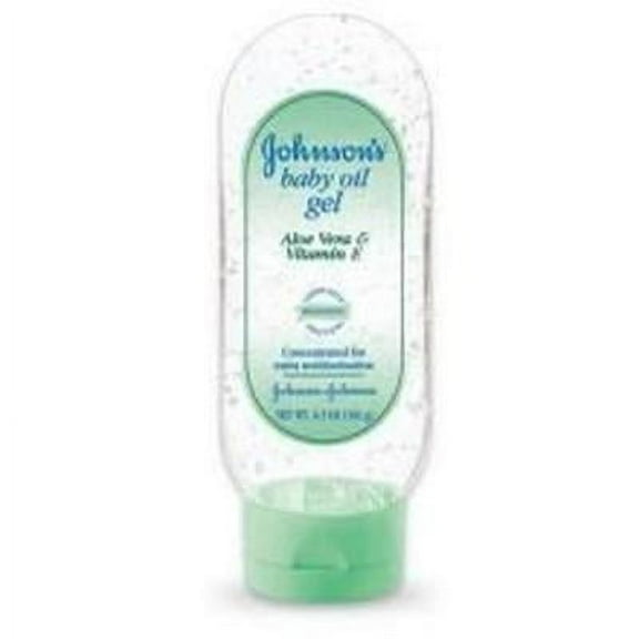 4 Pack - JOHNSON'S Aloe Vera & Vitamin E Baby Oil Gel 6.50 oz