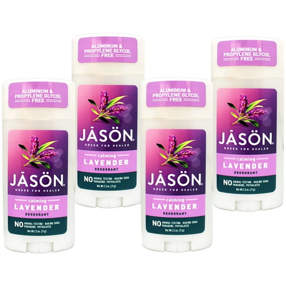 4 Pack - Jason Deodorant Stick Calming Lavender, 2.5 OZ