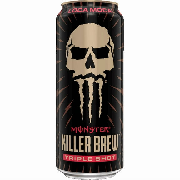 4 Pack- Java Monster Killer Brew, Loca Moca, Coffee + Energy Drink, 15 fl oz can
