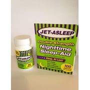 4 Pack Jet-Asleep Double Strength Nighttime Sleep-Aid 100Count