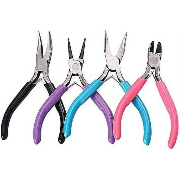4 Pack Jewelry Pliers Jewelry Making Pliers Tools Kit for Wire Wrapping Earring Supplies