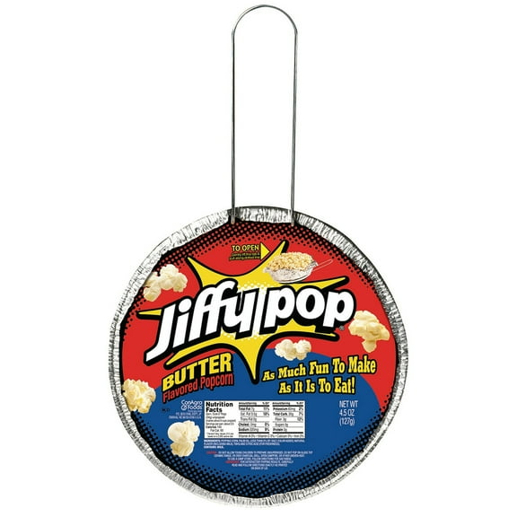 (4 Pack) Jiffy Pop Butter Flavored Popcorn, 4.5 Oz.
