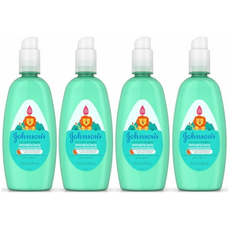 4 Pack- Johnson's No More Tangles Spray Detangler 10oz Each
