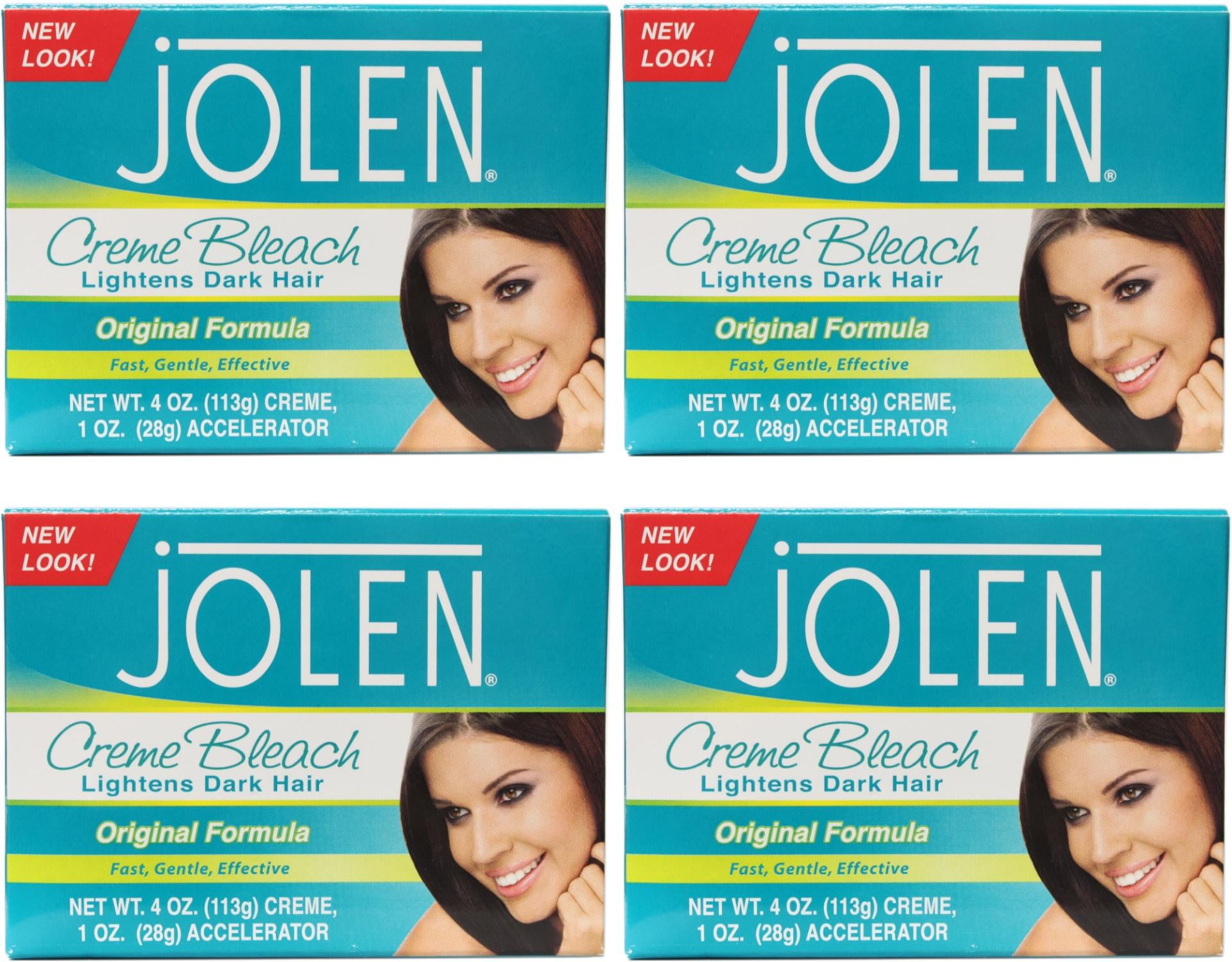 JOLEN creme bleach クリームブリーチ 4個セット 4 Pack - Jolen Creme Bleach Original Lighten Dark Hair 4oz Each