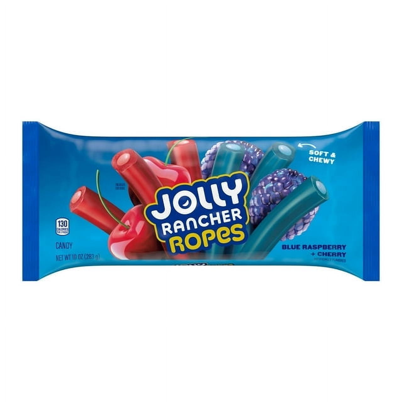 (4 Pack) Jolly Rancher Ropes Blue Raspberry and Cherry Flavored Candy ...