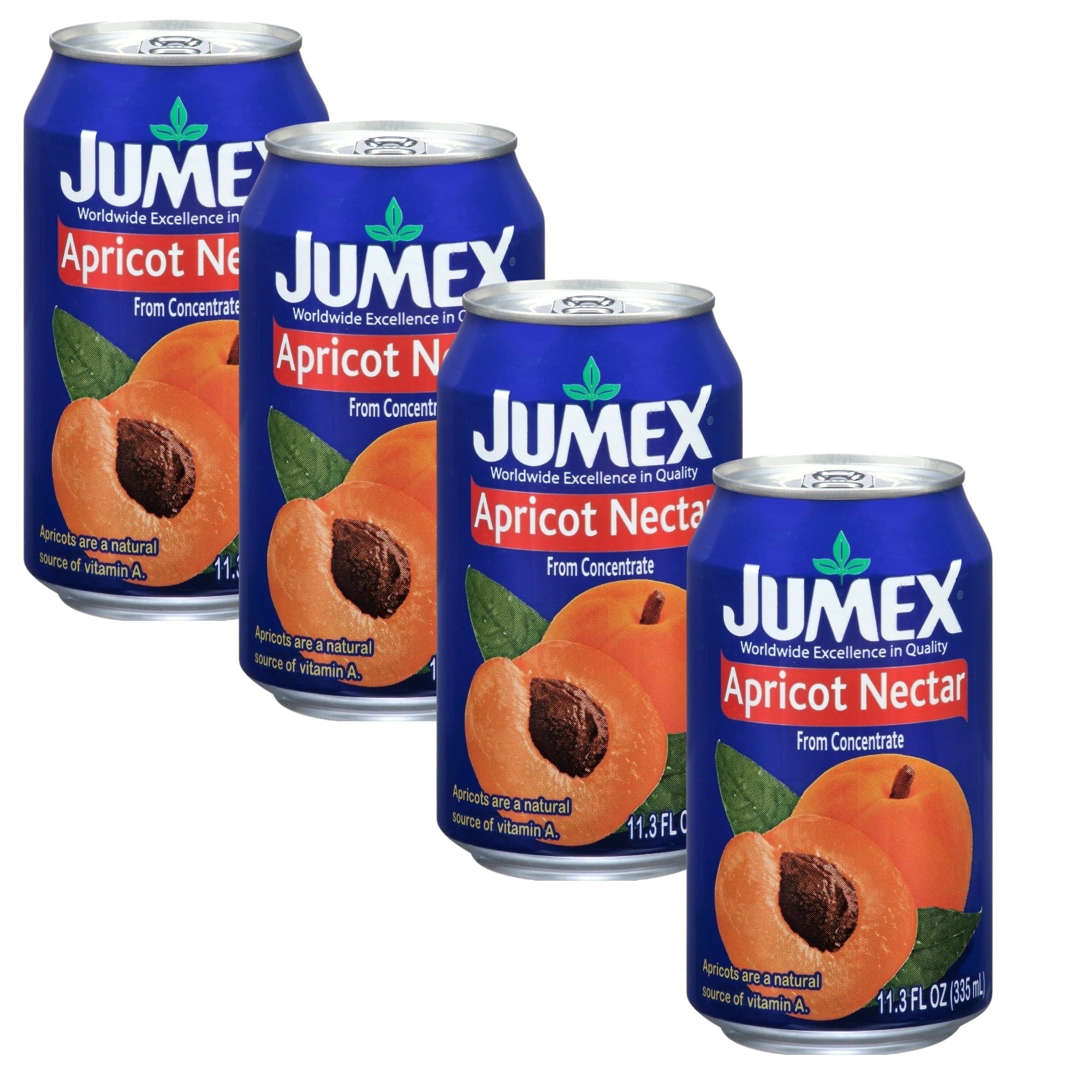 Jumex Apricot Nectar, 4 Pack of 11.3 fl. oz. Cans, Made from