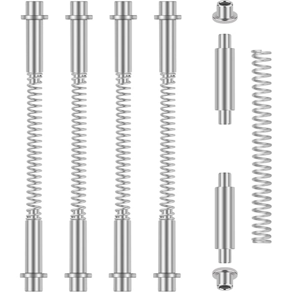 4 Pack K 5131 Storm Door Hinge Pin Kit Fits for Screen Door Hinges Pins Repair & Replacement, Aluminum Gate Hinge Pin with 8P Pivot Rod, 8P Bushing, 4P Stainless Steel Spring