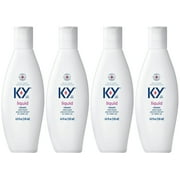 4 Pack K-Y Liquid Personal Lubricant 4.5 oz Each