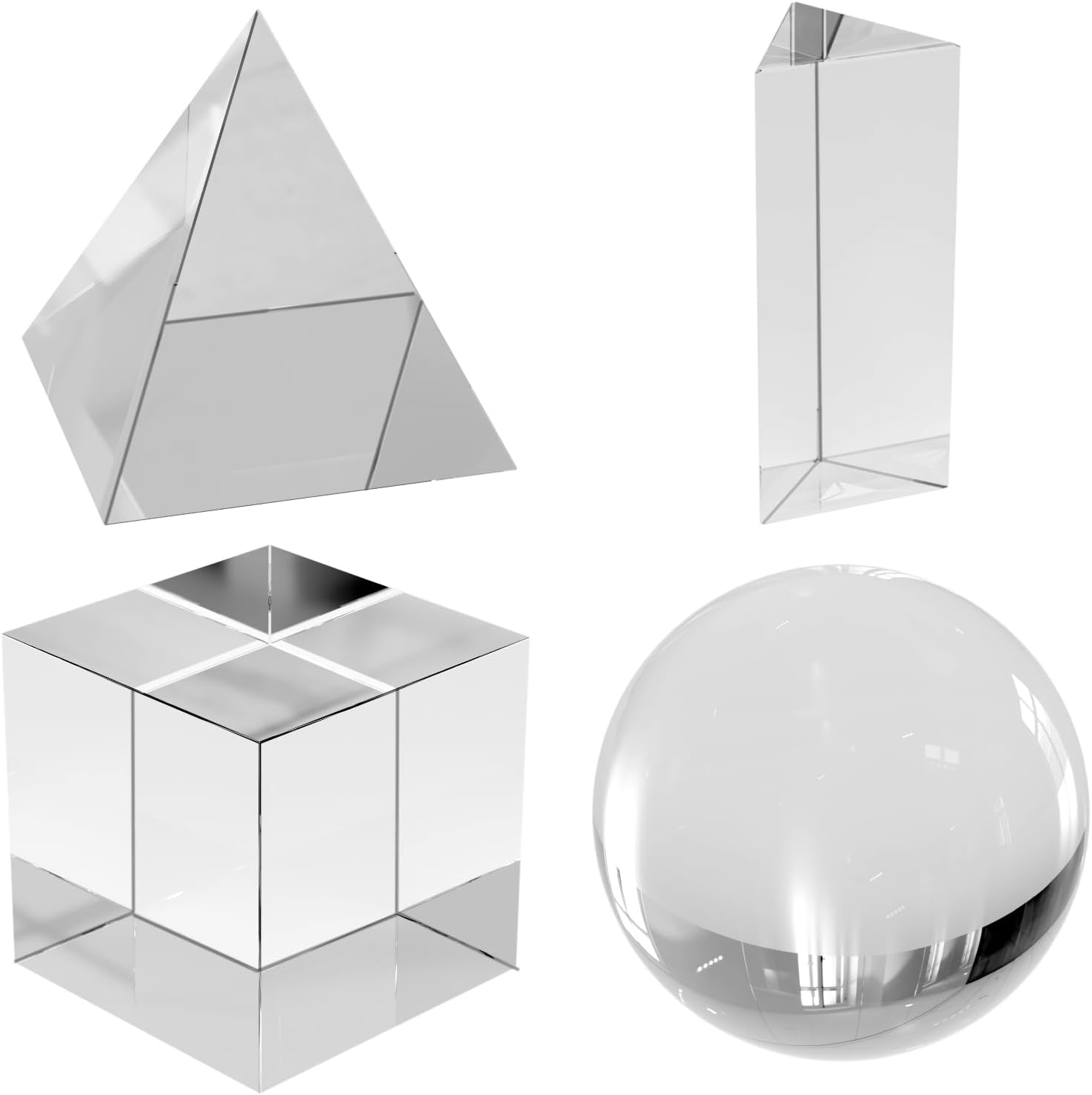 5 Pack K9 Optical Crystal Photography Prism Set50mm Lens Ball/50 Mm - View #5