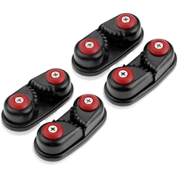 4 Pack Kayak Cam Cleat, Fast Entry Kayak Cleats Marine Aluminum Cam Cleats for Boat Canoe Sailing Sailboat Dinghy Accessories