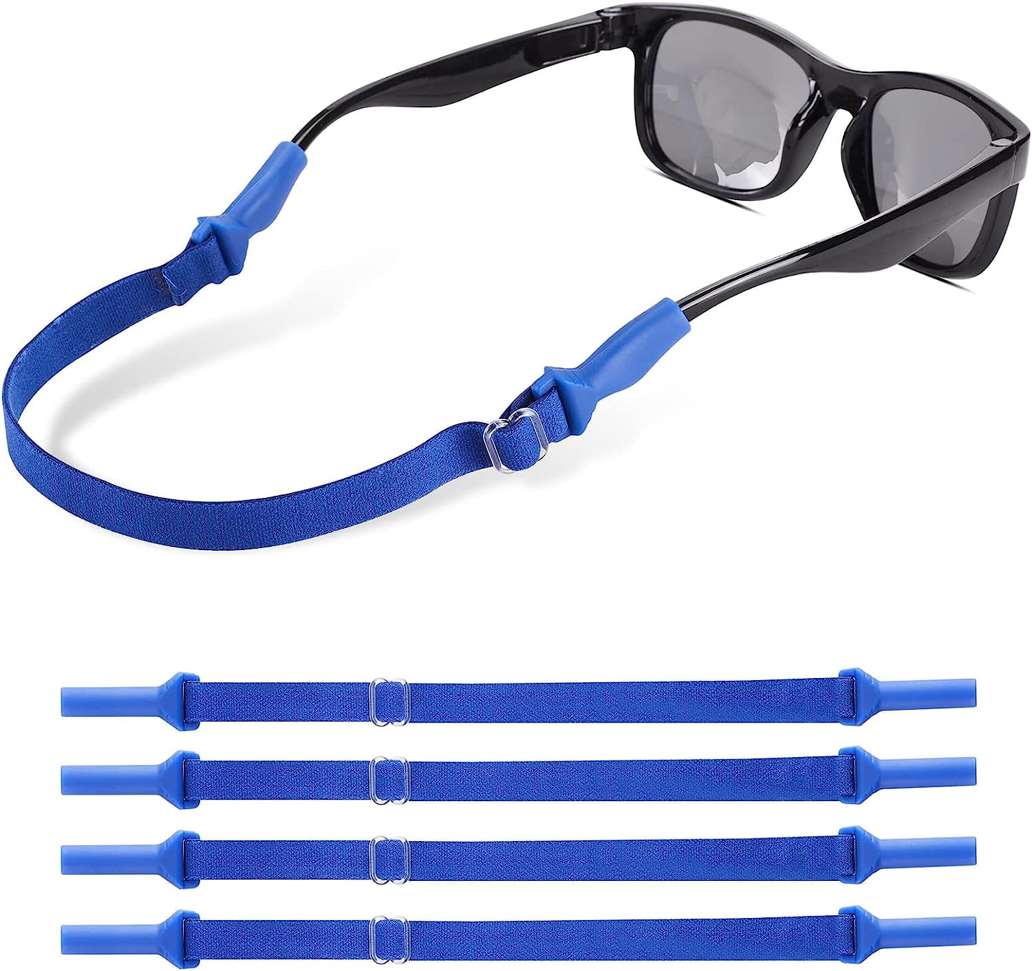 4 Pack Kids Glasses Strap MODANU Adjustable Eyeglasses Strap Elastic Eyeglass Band Sports