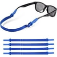 thumbnail image 1 of 4 Pack Kids Glasses Strap MODANU Adjustable Eyeglasses Strap Elastic Eyeglass Band Sports Glasses Strap for Toddler Kids Boys Girls (Blue), 1 of 7