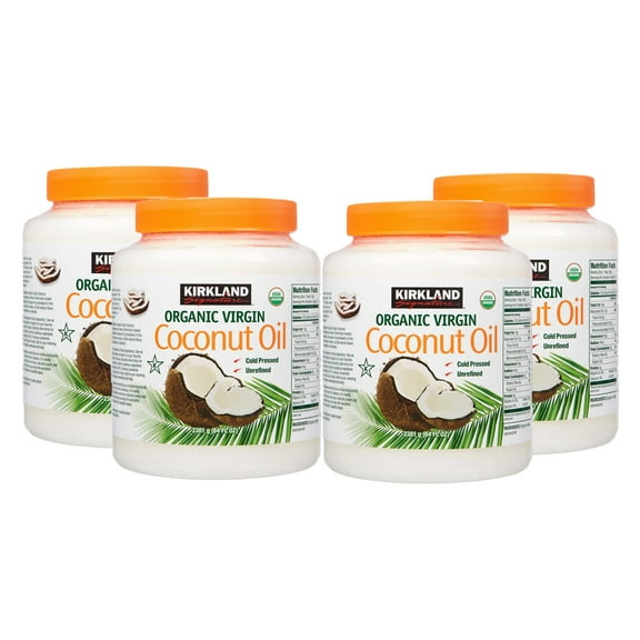 4 Pack | Kirkland Signature Organic Virgin Coconut Oil, 84 fl oz