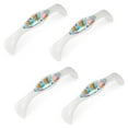 thumbnail image 1 of 4 Pack Kitchen Cabinet Handles Modern Drawer Pulls Cabinet Hardware Handle Pull Ice Cream Drawer Handles, 1 of 7