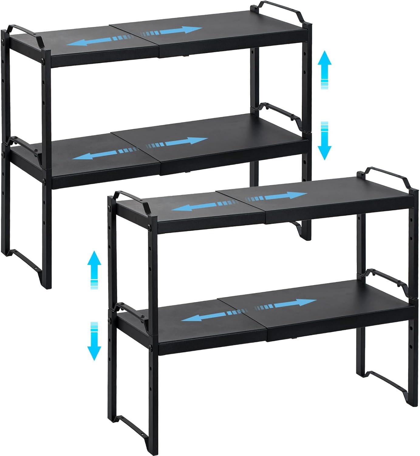 4 Pack Kitchen Cabinet Shelves Organizers,Kitchen Counter Storage Shelf ...