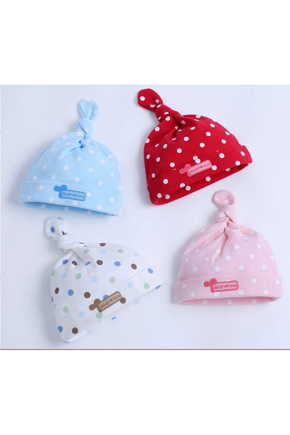 4-Pack Knotted Hats For Infant Baby Toddler