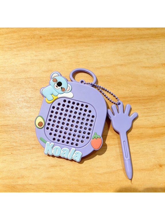 4 Pack Koala Keychain Holder Set, Cute Animal Charm Key Rings with Protective Case, Colorful PVC Pendant Accessories for Keys, Bags and Backpacks
