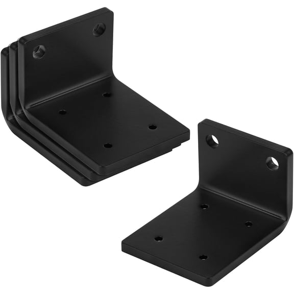 4 Pack L Bracket,2-3/8" x 2" x 3", Heavy Duty Angle Corner Brace,4 Gauge