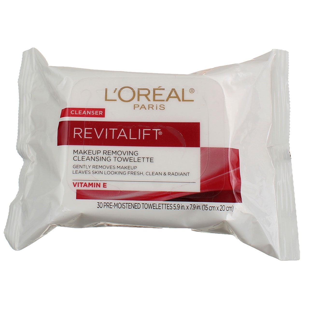 4 Pack - L'Oreal Dermo-Expertise Revitalift Wet Cleansing Towelettes 30 Each