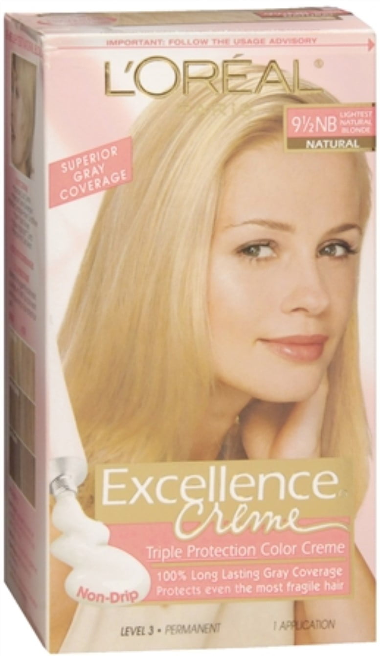 4 Pack - L'Oreal Excellence Creme - 9-1/2NB Lightest Natural Blonde (Natural) 1 Each