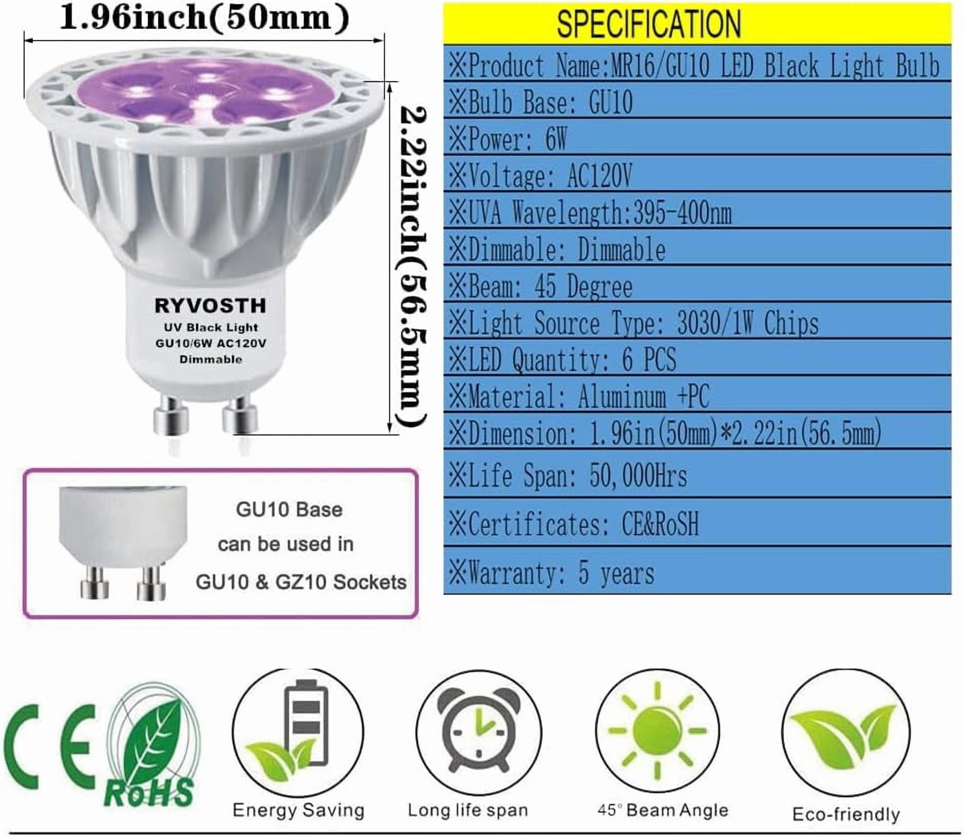Mua TITO 4 Pack A19 E26 Filament LED Black Light Bulbs, UVA 385-400nm 6W Blacklight Bulb 100W Mua TITO 4 Pack A19 E26 Filament LED Black Light Bulbs, UVA 385-400nm 6W Blacklight Bulb 100W