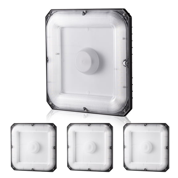 4 Pack LED Canopy Lights 80W 8800LM 5000K Daylight Outdoor Canopy Lighting