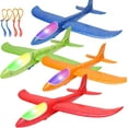 4 Pack LED Foam Airplane 17.5 Large Throwing Foam Plane 2 Flight