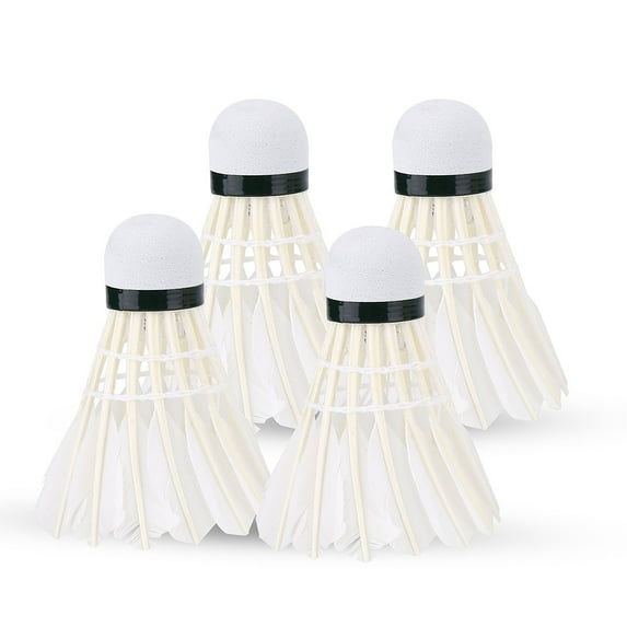 4-Pack LED Light-Up Colorful Shuttlecock Set for Night Badminton Games