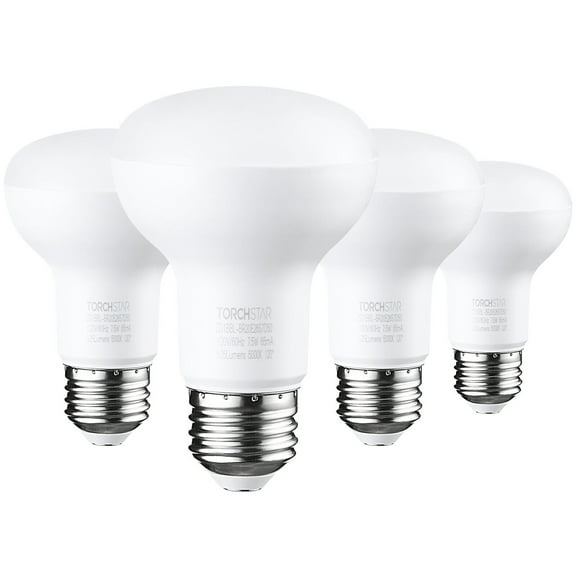 4 Pack LED Lights BR20 R20 Dimmable LED Light Bulbs, Flood Light Bulb Indoor, 7.5W (50W Eqv.), 525lm, 5000K Daylight