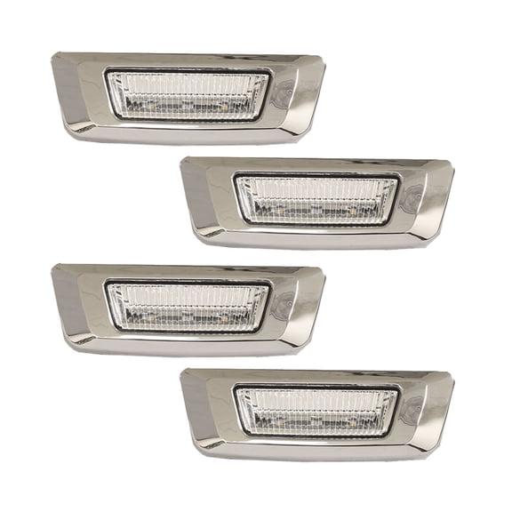 4 - Pack LED Marker Lamp for T680, T700 T880 & Peterbilt 576 Models - LED Side Marker Turn Signal ghts Clear Lens Roof Marker ghts - P54-1211, KWP541211, P54-1287, P541177100