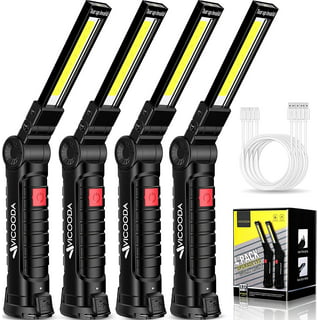 Work Light, Ropelux Rechargeable LED Work Light 1500 Lumens, Portable  Flashlight 180° Rotate 3 Modes, with 3 Magnetic Base and Hook Mechanic  Light