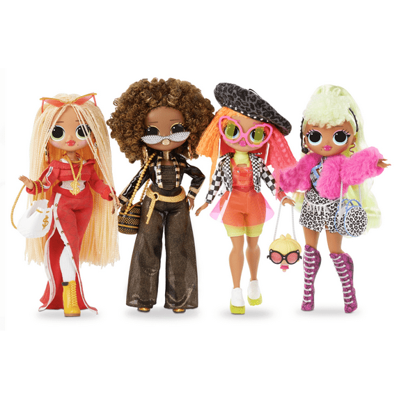 4 Pack - LOL Surprise OMG Fashion Dolls Lady Diva, Swag, Neonlicious, Royal Bee