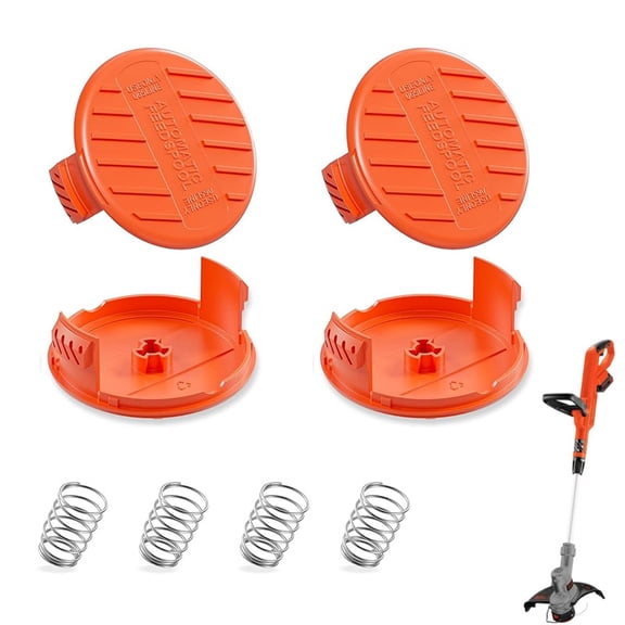 4 Pack LST300 Weed Eater Cap Compatible with Black and Decker Weed Wacker, RC-100-P Replacement Spool Cap Covers, Weed Eater Parts for Black and Decker String Trimmer