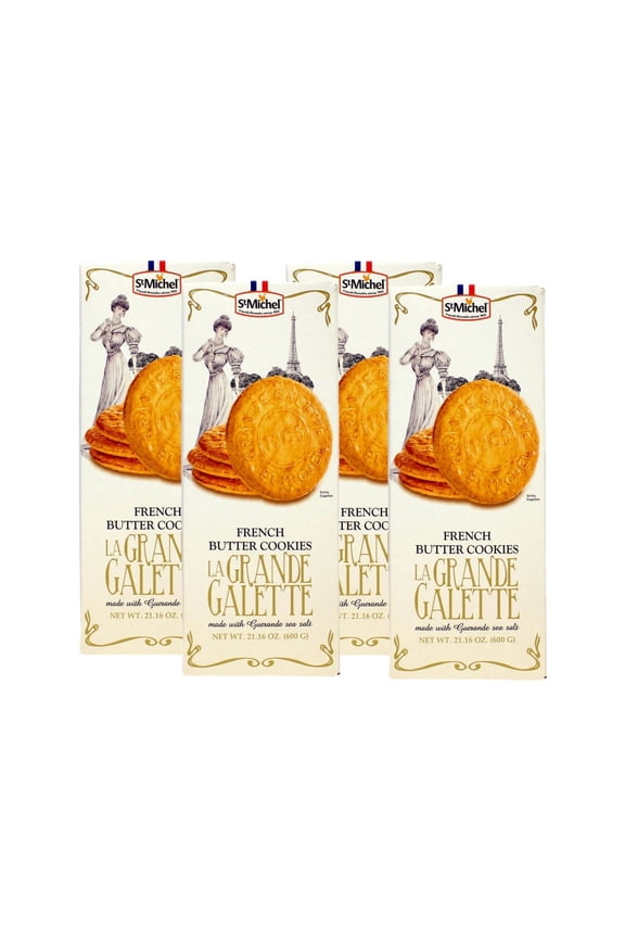 4 Pack | La Grande Galette French Butter Cookies, 1.3 lb