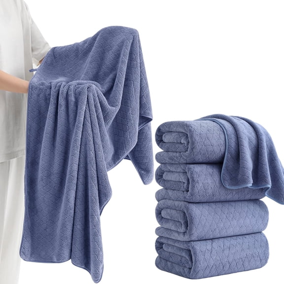 Kebury 4 Pack Large Bath Towel, 35x70" Oversize Bath Sheets Towels for Adults, Ultra Soft Towel Quick Dry Highly Absorbent Shower Bathroom Towels Spa Hotel Camp Use (Purple Orchid)