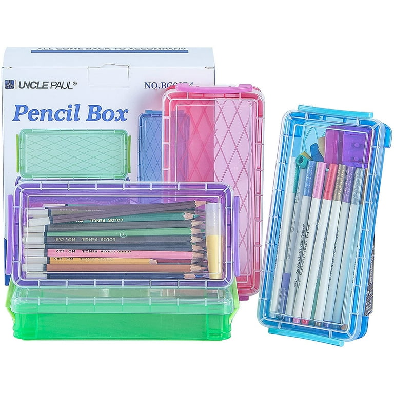  Pencil Box, Large Capacity Clear Pencil Case, 1 Pack