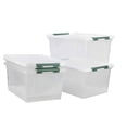 thumbnail image 1 of 4 Pack Large Plastic Storage Bin with Lid, 85 Quart Latching Storage Box with Wheels, 1 of 7