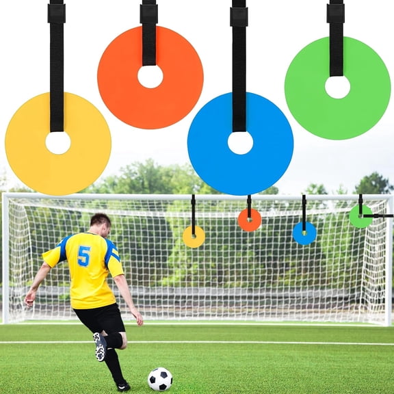 4 Pack Soccer Goal Targets, Soccer Goals Corners Shooting Accuracy Training Targets with Adjustable Straps, Enhance Agility Speed Practice for Lacrosse, Hockey, Baseball, Football