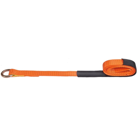 4-Pack Lasso-Style Car Tie Down Straps, 2" x 120", 5512LB Capacity, for Cars/ATVs/SUVs Heavy Duty Flat Hook Straps