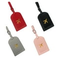thumbnail image 1 of 4 Pack Leather Luggage Tags Travel Bag Tags Luggage Tag Bag Suitcase Labels Faux Leather for Suitcase Women Kids Funny Cute - style:style 1;, 1 of 6