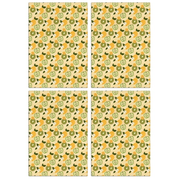 4 Pack Lemon Dish Towels for Kitchen – 18x26 Fruit Tea Towels, Soft Absorbent Hand Towels for Drying and Farmhouse Style Decor