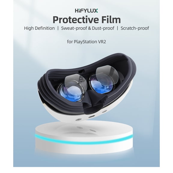 4 Pack Lens Protector for PS VR2 for PlayStation VR2 HD Anti-scratch Anti-sweat TPU Soft Film Accessories