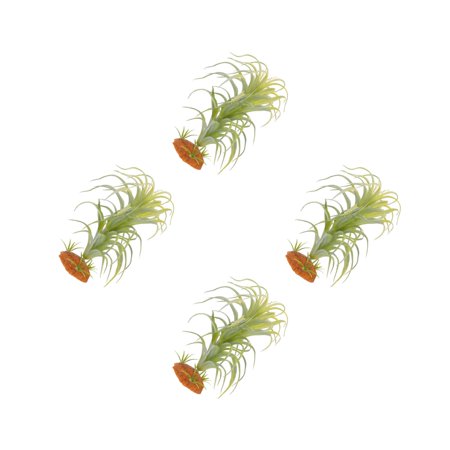 4 Pack Leopard Gecko Tank Accessories Fake Plants for Terrarium