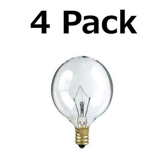 Scentsy 25 Watt Light Bulbs for Large Wax Diffusers/Tart Melters, 4