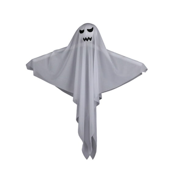 4 Pack Light Up Hanging Ghosts Decor - 31.5 Inch Halloween Flying Ghosts for Outdoor Tree, Yard, Patio Decorations, Spooky Indoor Outdoor Party Halloween Decor