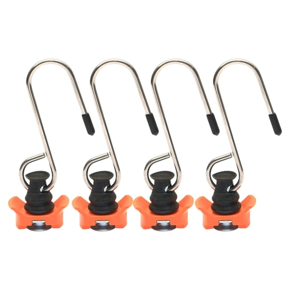 4 Pack Load Securing Hooks For Airline Rails Secure Cargo Management Hold Accessories For Campers Transportation Storage