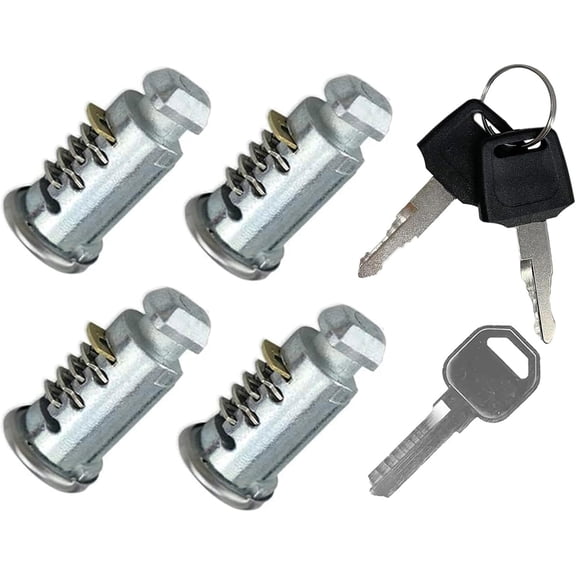 4 Pack Lock Cores Compatible with Thule One-Key System Lock Cylinders, Key Cylinder for Bike Rack, Roof Cargo, Roof Rack, Towers, Ski Rack