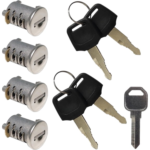 4 Pack Lock Cores for Yakima SKS Car Roof Rack System Components, Includes 4 Cylinders Cores, 4 Opening Keys and 1 Control Key (4 Pack)